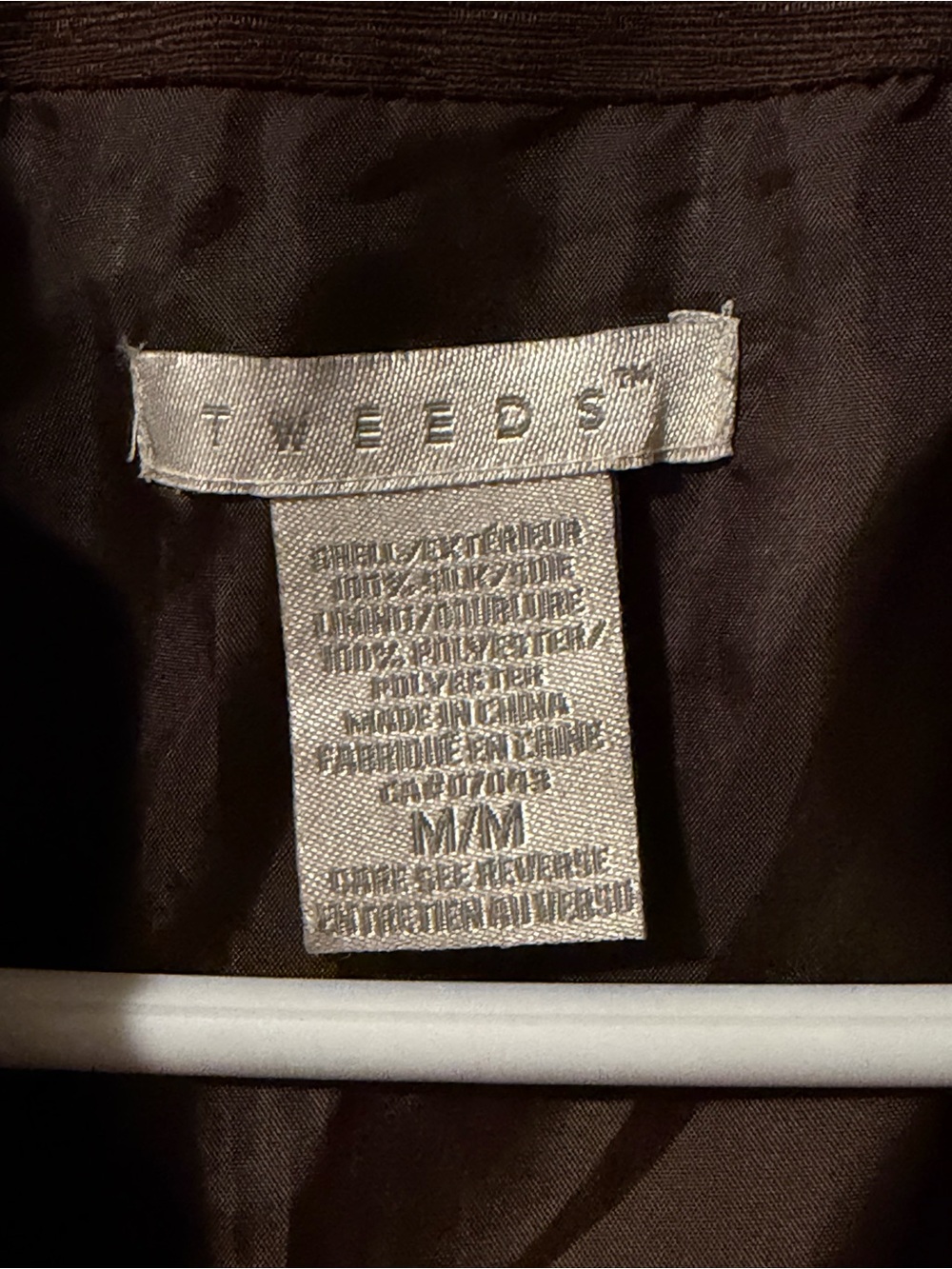 Brown silk Ruffle-Trim Utility Jacket - Picture 3 of 7